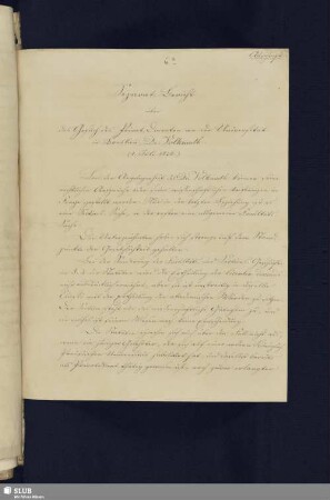 6a(2): Separat-Bericht über das Gesuch des Privat-Docenten an der Universität in Breslau, Dr. Volkmuth. (1. Juli 1836) [Abschrift]