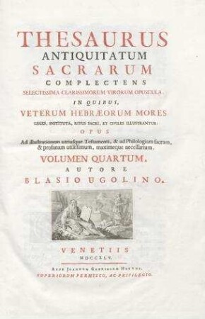 In: Thesaurus Antiquitatum Sacrarum ; Band 4