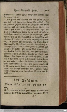 XVI. Abschnitt. Vom Königreich Preussen
