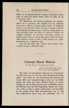 Christoph Martin Wieland.