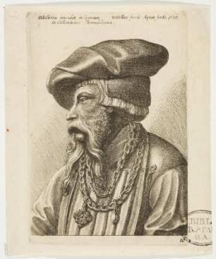 Bärtiger Mann mit einer Gliederkette