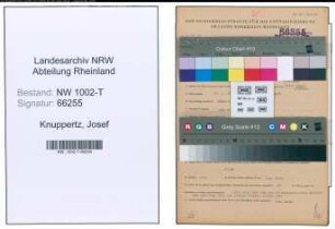 Entnazifizierung Josef Knuppertz , geb. 23.01.1903 (Elektromeister)