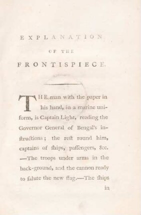 Explanation of the frontispiece