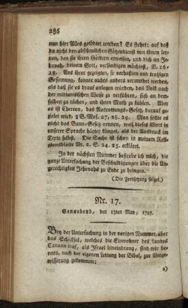 Nr. 17. Sonnabend, den 13ten May, 1797.