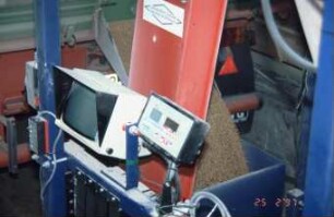 Fotografie: Sensortechnik, Mähdrusch, Ertragssensor, Maschinentest