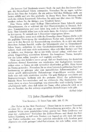 775 Jahre Hamburger Hafen