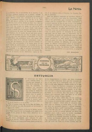 Cuento de la semana : Estivalia
