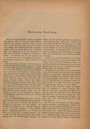Historische Einleitung