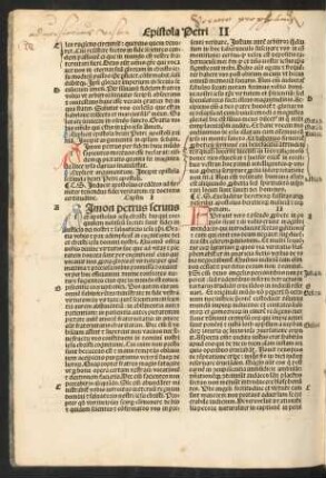 Incipit epistola secunda beati Petri apostoli.