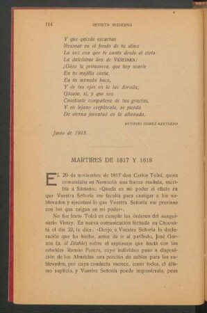 Mártires de 1817 y 1818