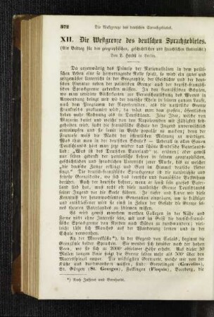 ¬Die¬ Westgrenze des deutschen Sprachgebietes : (ein Beitrag für den geographischen, geschichtlichen und sprachlichen Unterricht)