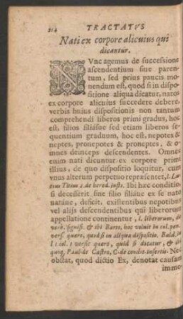 Nati ex corpore alicuius qui dicantur.