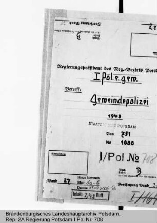 Gemeindepolizei (Schutzpolizei der Gemeinden