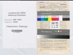 Entnazifizierung Walburga Fleischmann, geb. 20.06.1895 (Postsekretaerin)