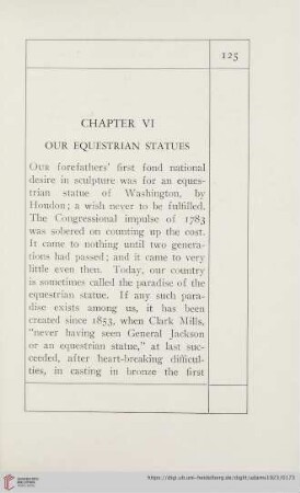 Chapter VI Our Equestrian Statues