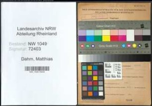 Entnazifizierung Matthias Dahm , geb. 31.03.1895 (Polizist)