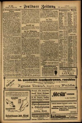 Zweite Ausgabe vom Sonntag, den 31. August 1924.
