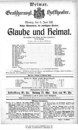 Glaube und Heimat