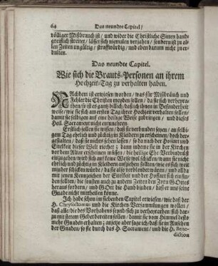 Das neundte Capitel.