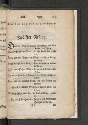 [Zwölfter Gesang. - Dreyzehender Gesang.]