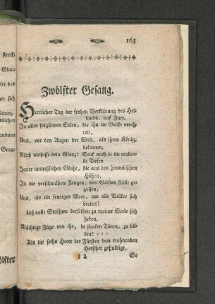 [Zwölfter Gesang. - Dreyzehender Gesang.]