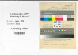 Entnazifizierung Alfred Ottenberg , geb. 11.02.1890 (Polizist)
