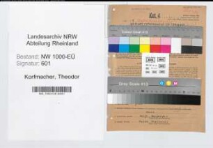 Entnazifizierung Theodor Korfmacher, geb. 08.05.1910 (Verw.Angest.)