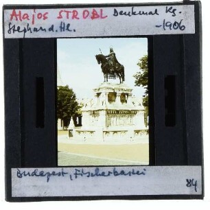 Budapest, Fischerbastei,Budapest, Kisfaludi-Stróbl, Denkmal König Stephan des Heiligen