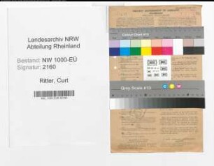 Entnazifizierung Curt Ritter, geb. 12.03.1901 (Kaufm.Angest.)