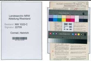 Entnazifizierung Heinrich Conrad , geb. 02.06.1909 (Verwaltungsangestellter)