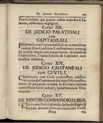 Caput XV. De Iudiciis Commissorialibus