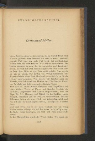 Zwanzigstes Kapitel Dreitausend Meilen
