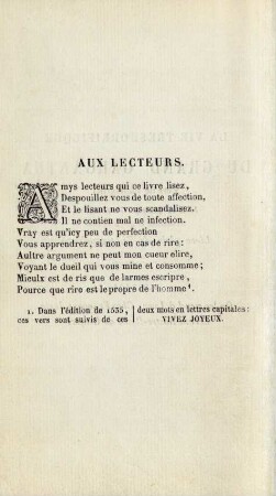 Aux lecteurs
