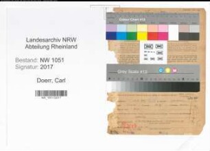 Entnazifizierung Carl Doerr , geb. 27.08.1887 (Kaufmann)