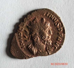 Römische Münze, Nominal Antoninian, Prägeherr Victorinus, Prägeort Trier, Original