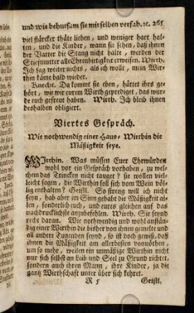 265-275, Viertes Gespraech