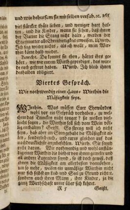 265-275, Viertes Gespraech