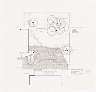 Kreishandelsschule, Lemgo Außenanlage: Vermaßungsplan/Höhenplan, Hof mit Wasserspiel 1:100 - 5. Fassung