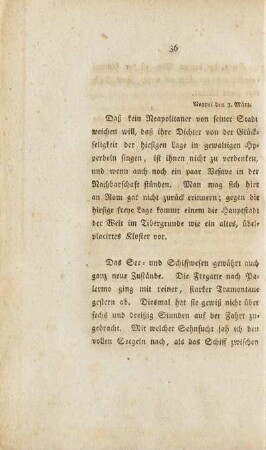 Neapel den 3. März. - Neapel, Sonntag den 11. März 1787.