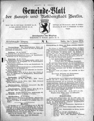 1904,1: No. 1, 3. Januar 1904