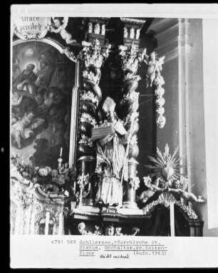 Hochaltar, rechte Seite: Bischof Arsatius von Mailand