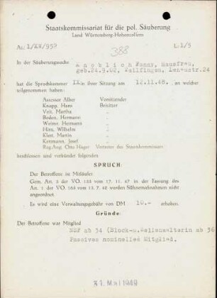Knoblich, Fanny