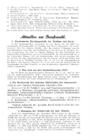 Aktuelles zur Berufswahl.