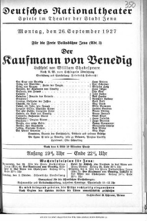 Der Kaufmann von Venedig