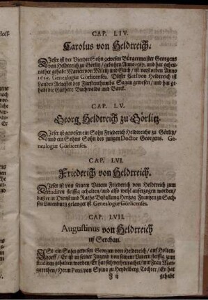 Cap. LVII. Augustinus von Heldtreich uf Serchau