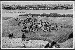 Alpenpanorama bei Willerazhofen