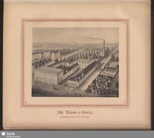 Wilh. Michaelis in Chemnitz, Mechanische Weberei für Möbelstoffe