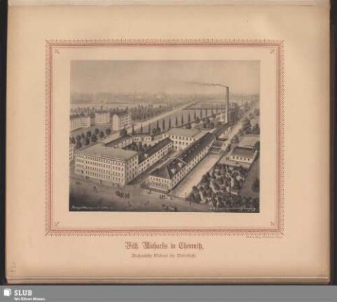 Wilh. Michaelis in Chemnitz, Mechanische Weberei für Möbelstoffe
