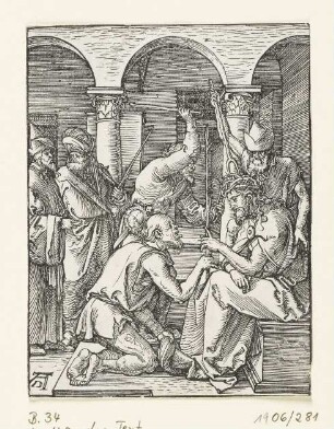 Dornenkrönung, Blatt 19 der Folge "Kleine Passion (nach dem Text)"