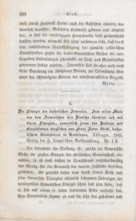 350-354 [Rezension] Die Liturgie der katholischen Armenier